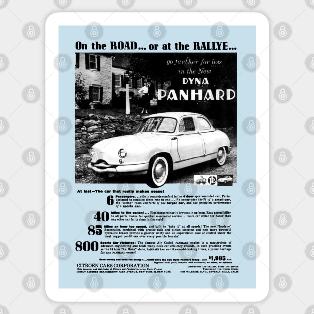 PANHARD DYNA - advert Sticker by Throwback Motors